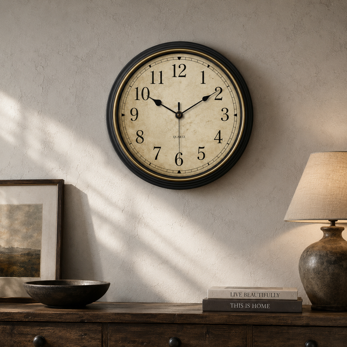 Vintage Wooden Wall Clock