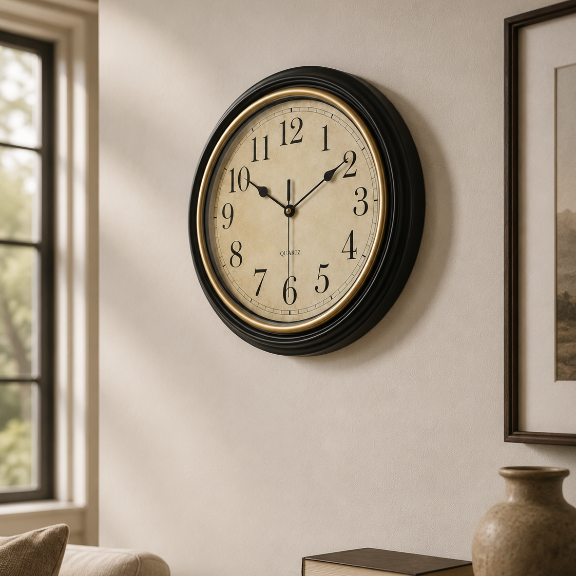 Vintage Wooden Wall Clock