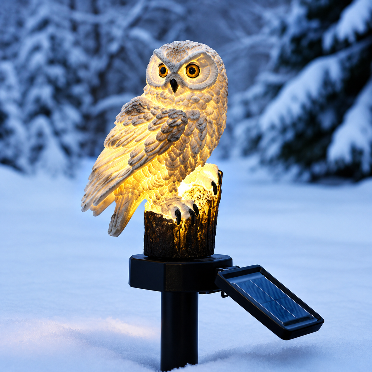 Waterproof Solar Owl Stake Light