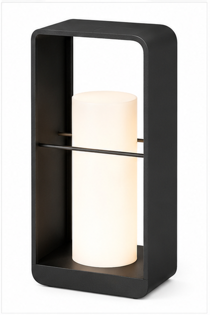 Rectangular Outdoor Waterproof Solar Powered LED Lantern Light